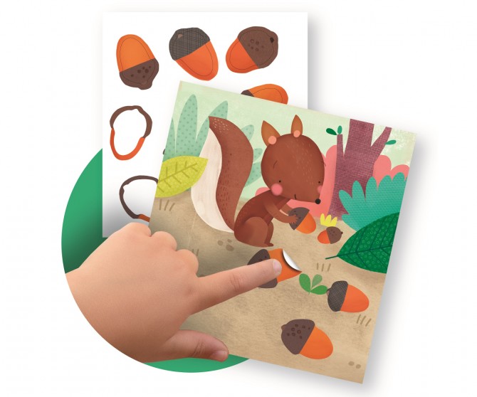 Zestaw z naklejkami Apli Kids - Biedronka